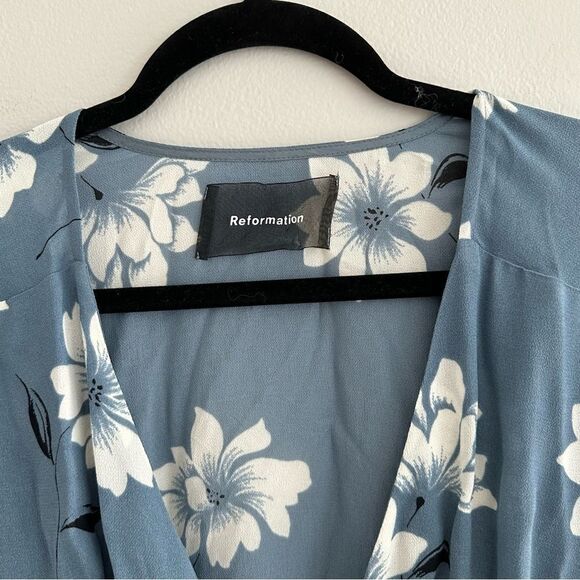 Reformation Frederica Polk Wrap Dress - Picture 3 of 7